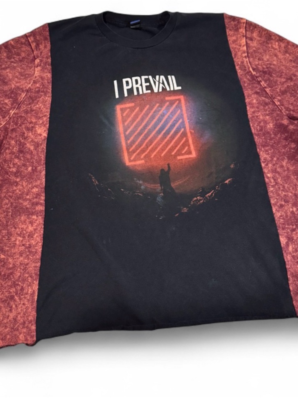 I Prevail Black & Maroon Graphic short Sleeve Shirt